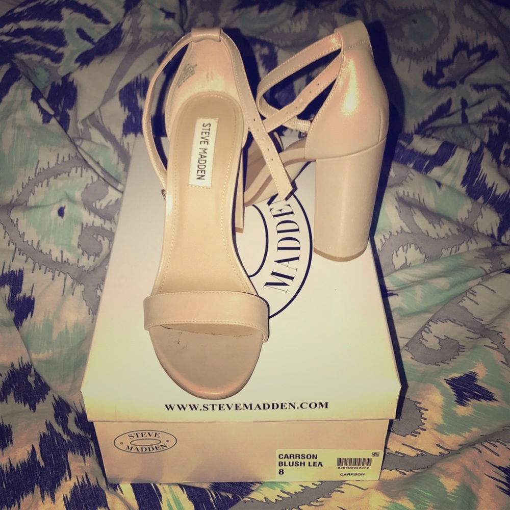 Steve Madden Open Toe Nude Heels